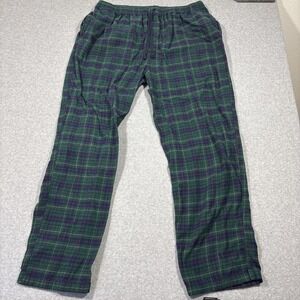 Pendleton Pants Men Sz XL Green Tartan Plaid Lounge Pajama Flannel Cozy